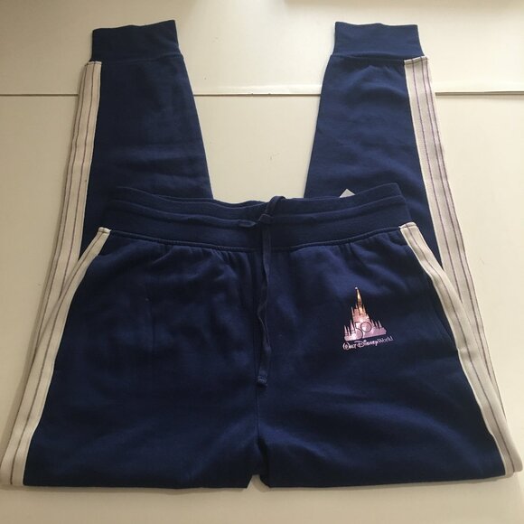 Disney Pants - Disney Parks Walt Disney World 50th Anniversary Castle Sweatpants Jogger Small
